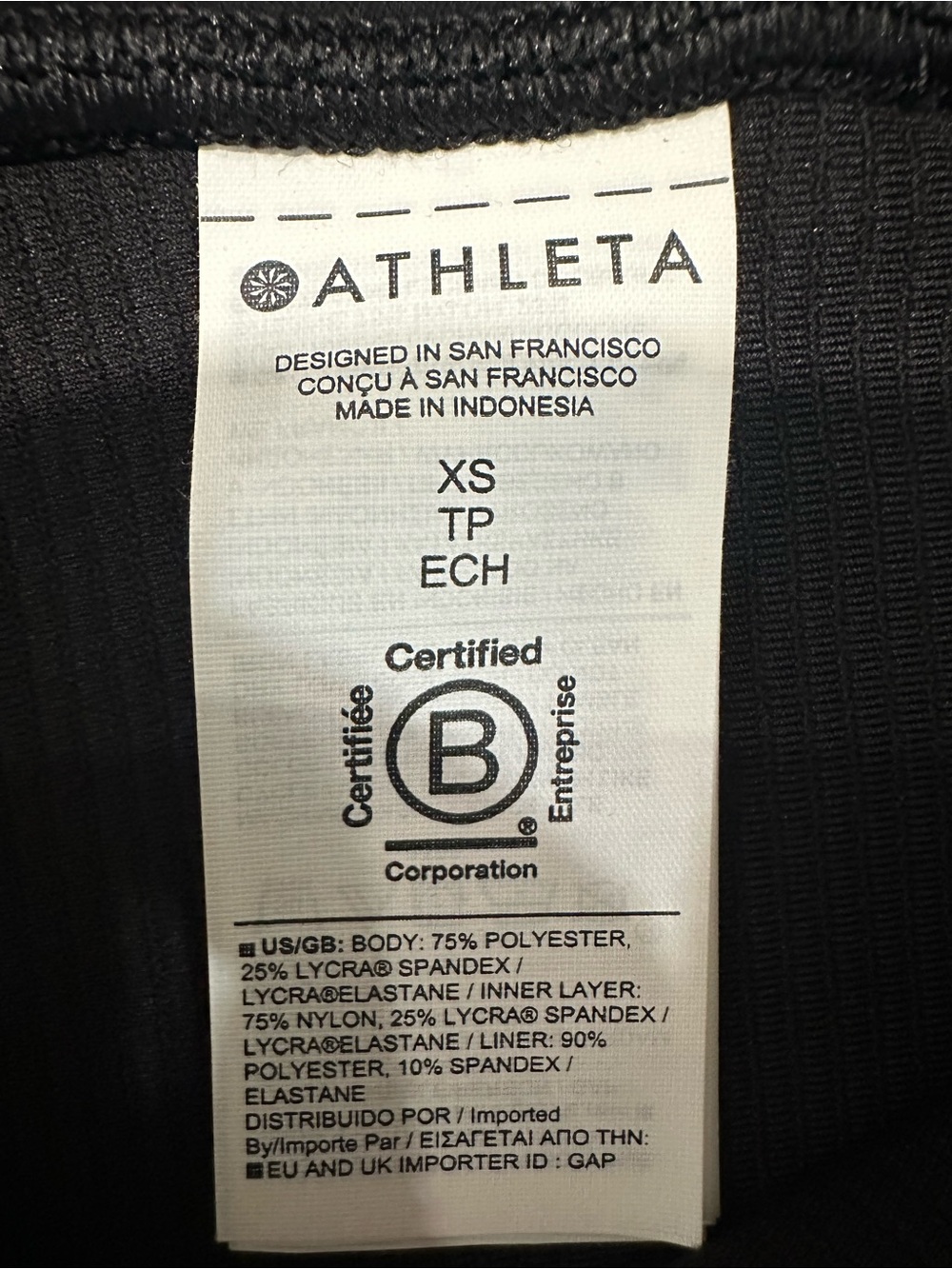 Athleta Elation Rib Tight Leggings Black XS NWT High Rise - Picture 5 of 14